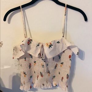 ZARA FLORAL STRAP TOP